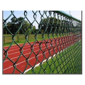 Chain Link Fence with Diamond Hole